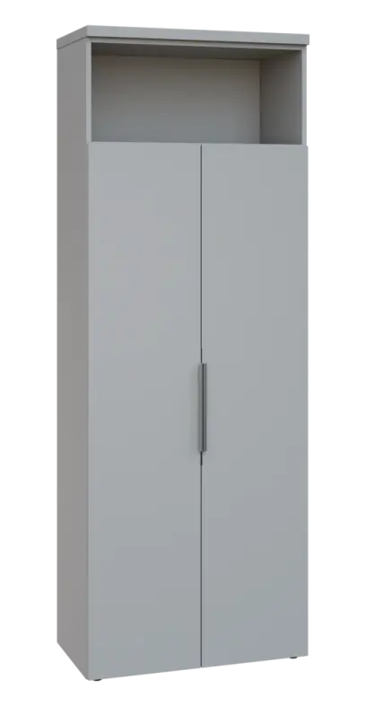 SIN 6 - 82DN kancelářská skříň, 2-dveřová/nika, 2170x800x400, šedá